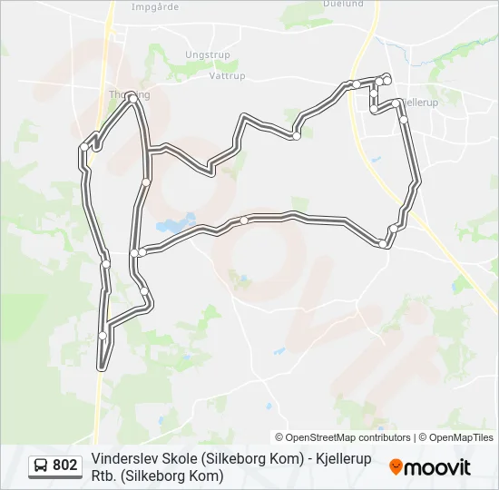 802 Bus Line Map