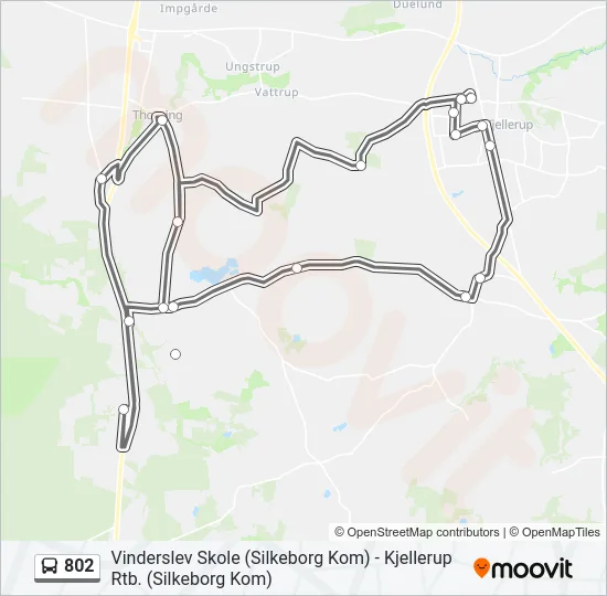 802 Bus Line Map
