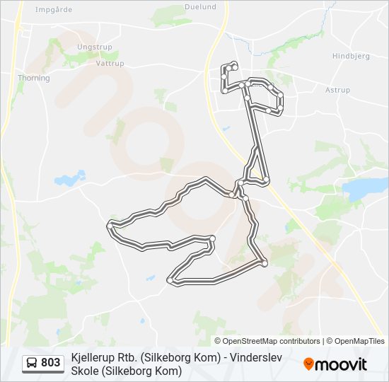 803 bus Line Map