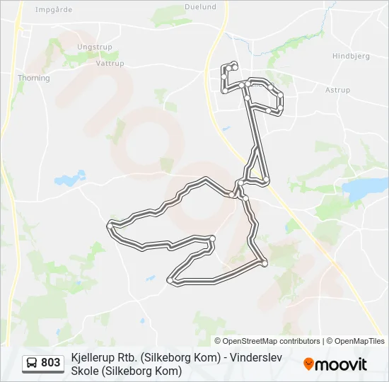 803 Bus Line Map