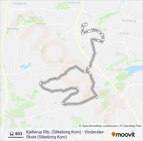 803 Bus Line Map