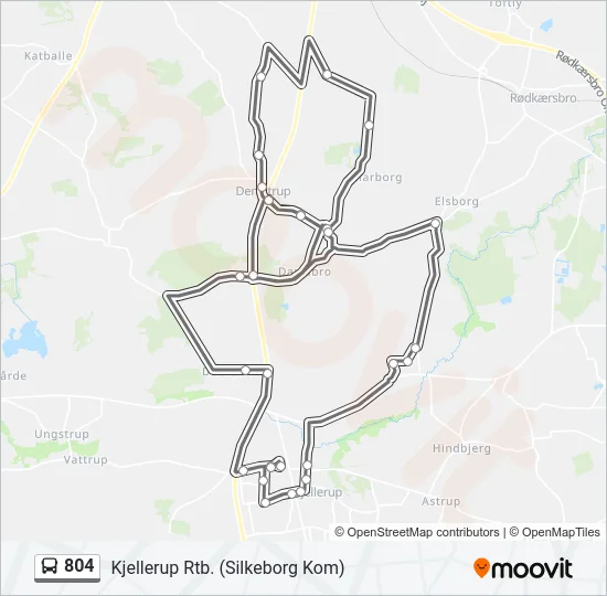 804 Bus Line Map