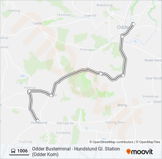 1006 bus Line Map