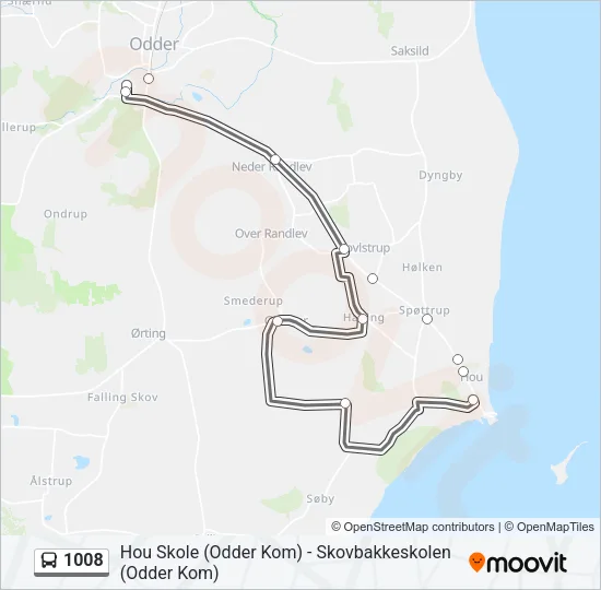 1008 Bus Line Map