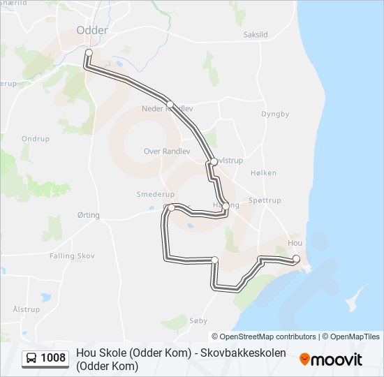 1008 bus Line Map