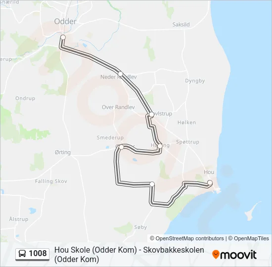 1008 Bus Line Map