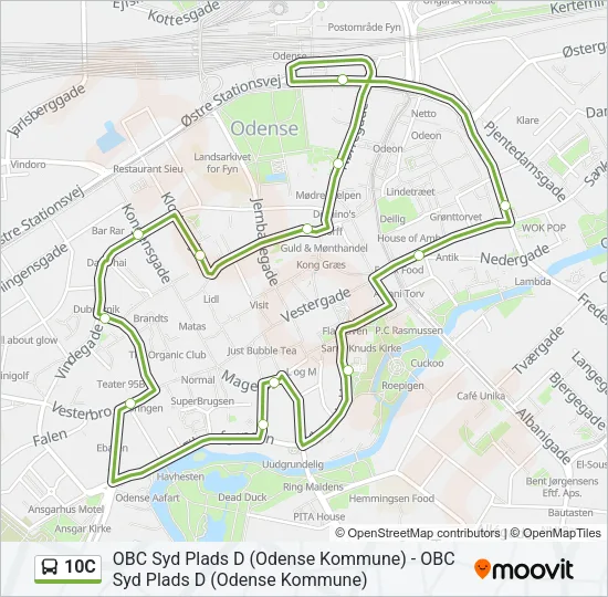 10C Bus Line Map
