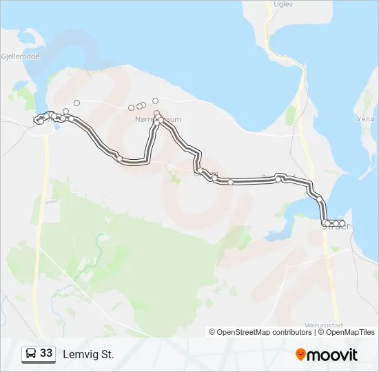 33 Bus Line Map