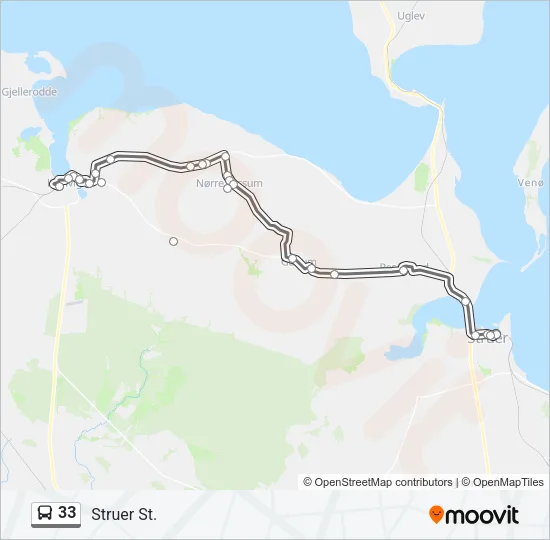 33 Bus Line Map
