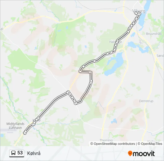 53 Bus Line Map