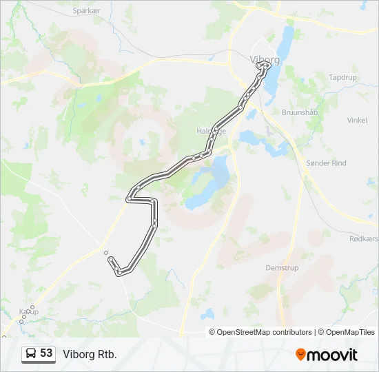 53 Bus Line Map