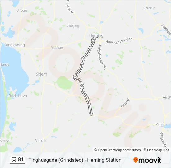 81 Bus Line Map