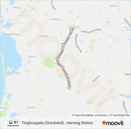 81 Bus Line Map