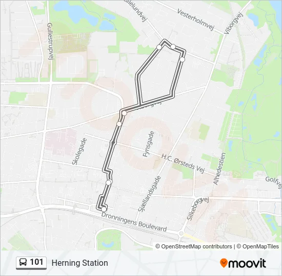 101 Bus Line Map