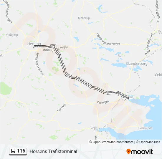 116 Bus Line Map