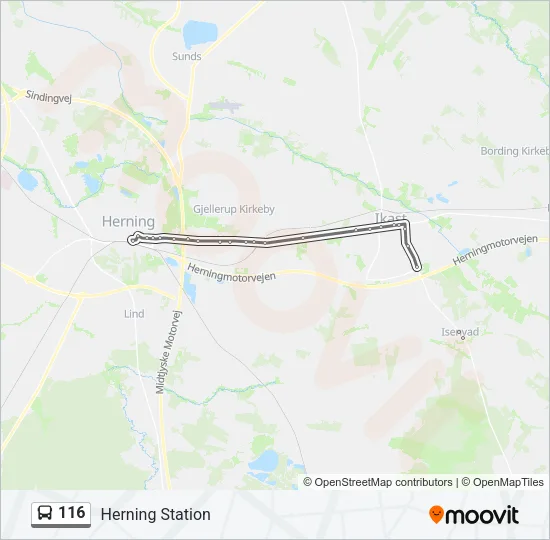 116 Bus Line Map