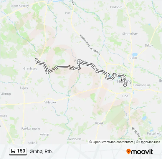 150 Bus Line Map
