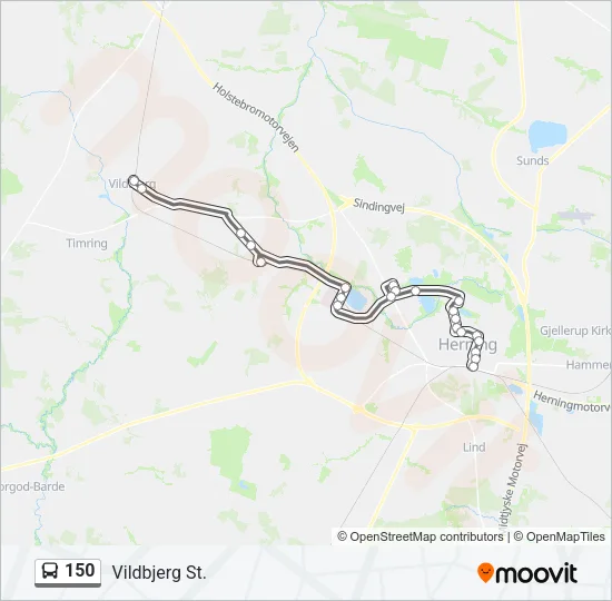 150 Bus Line Map