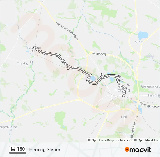 150 Bus Line Map