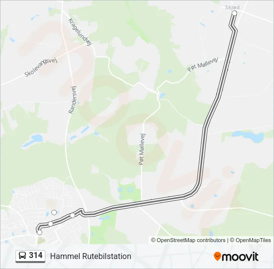 314 Bus Line Map