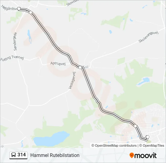 314 Bus Line Map