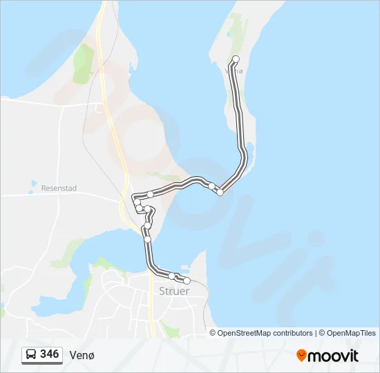 346 Bus Line Map