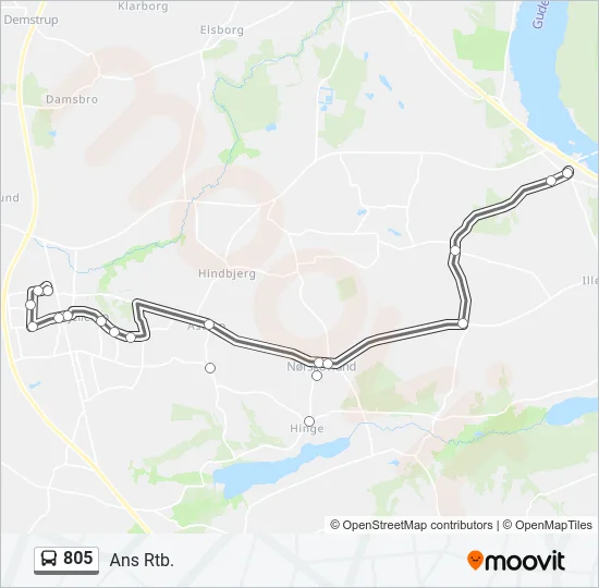 805 Bus Line Map