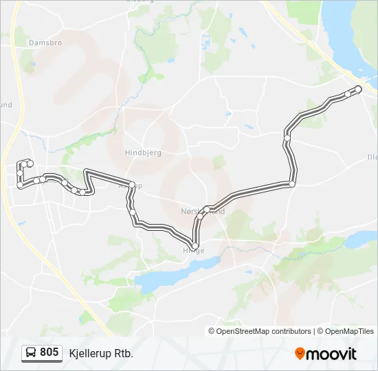 805 Bus Line Map