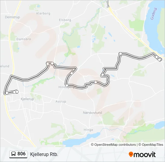 806 Bus Line Map