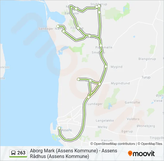 263 Bus Line Map