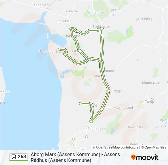263 Bus Line Map
