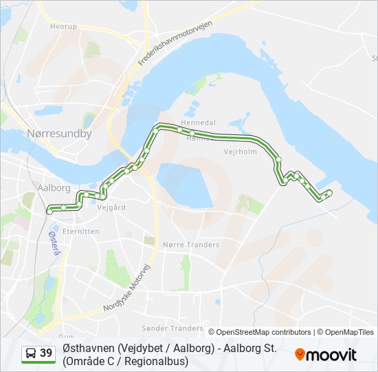 39 bus Line Map