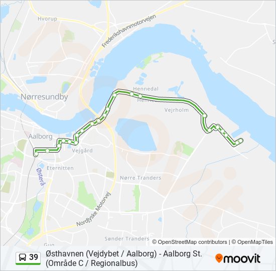 39 bus Line Map