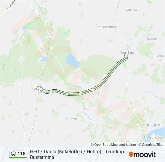 118 bus Line Map