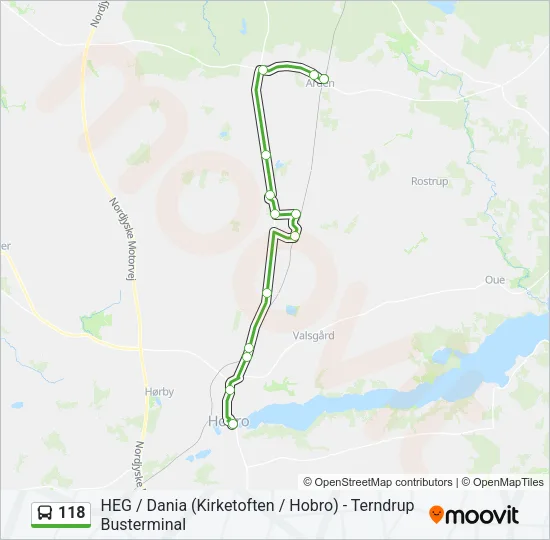118 Bus Line Map