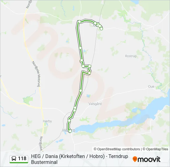 118 Bus Line Map