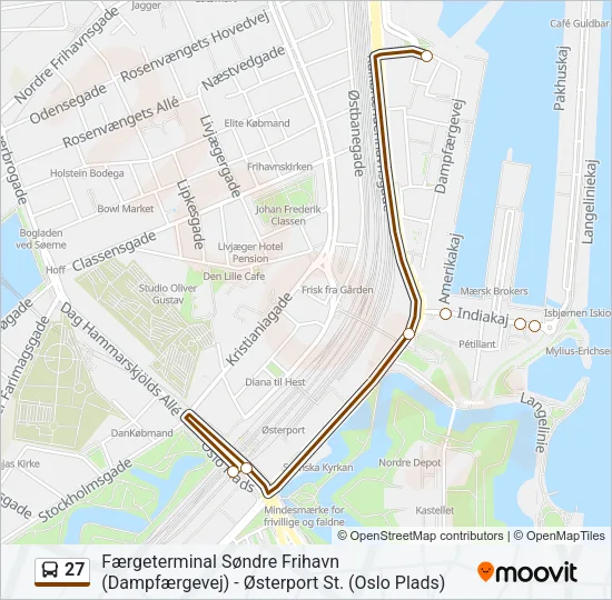 27 Bus Line Map