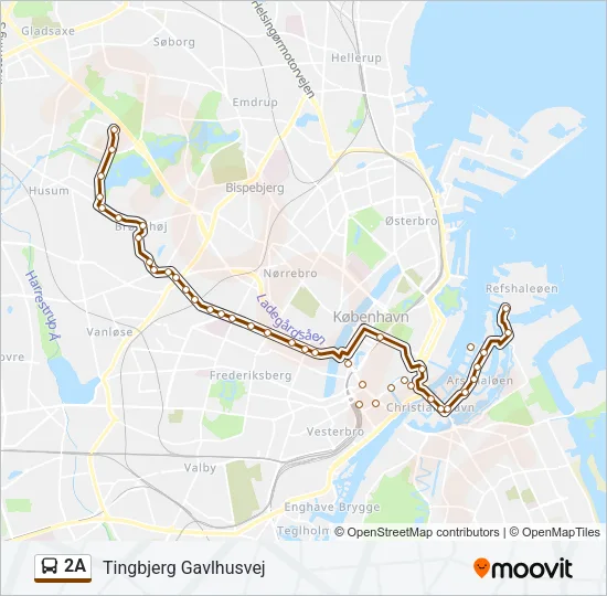 2A Bus Line Map