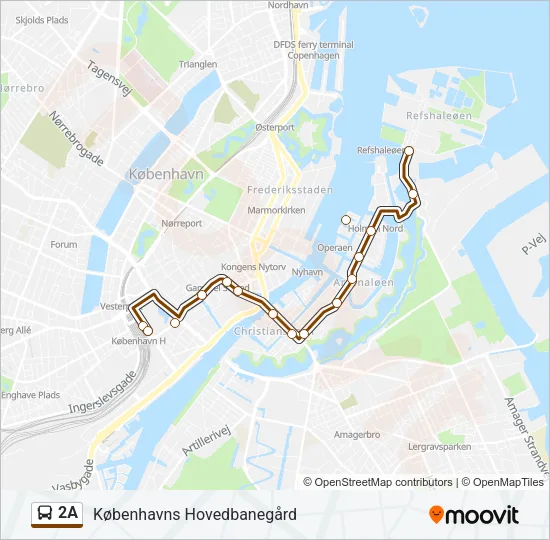 2A Bus Line Map