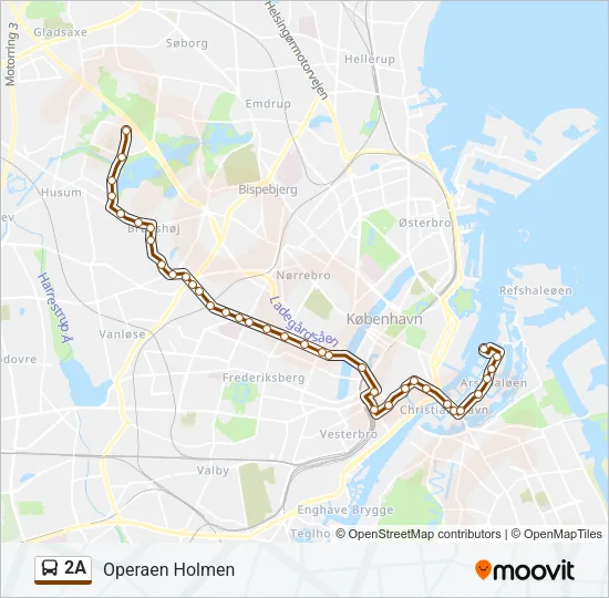 2A Bus Line Map