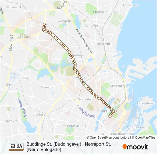 6A Bus Line Map