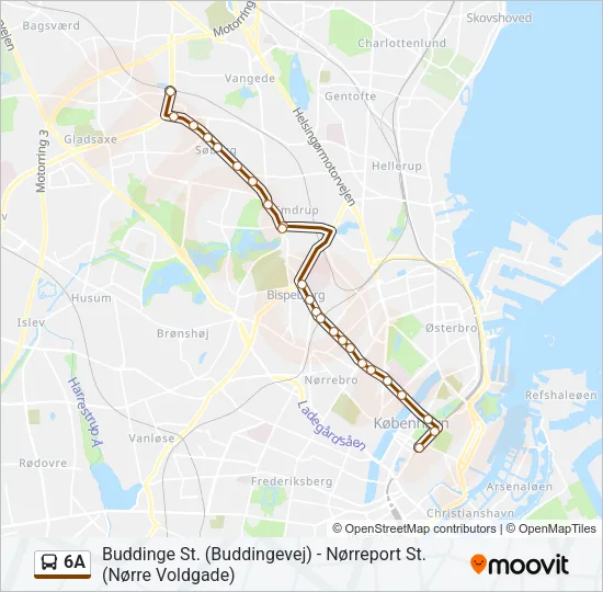 6A Bus Line Map