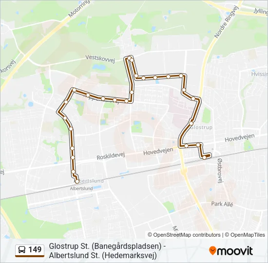 149 Bus Line Map