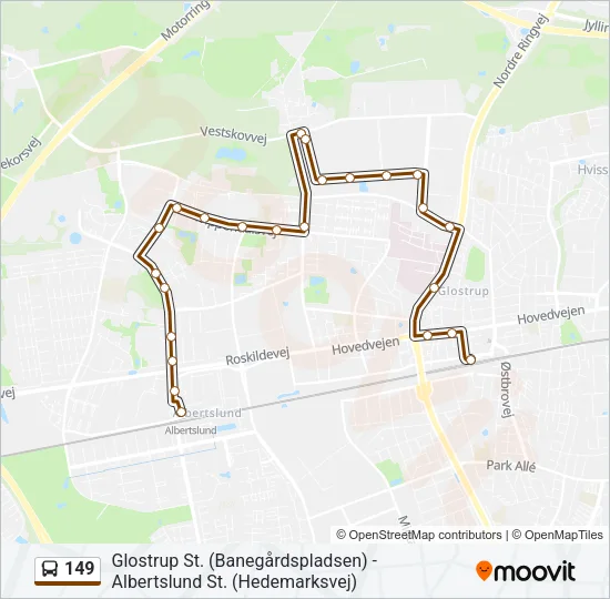 149 Bus Line Map