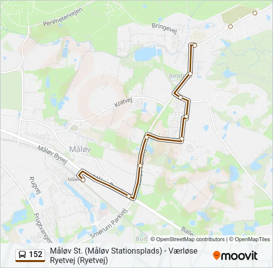 152 Bus Line Map
