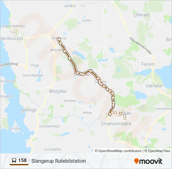 158 Bus Line Map