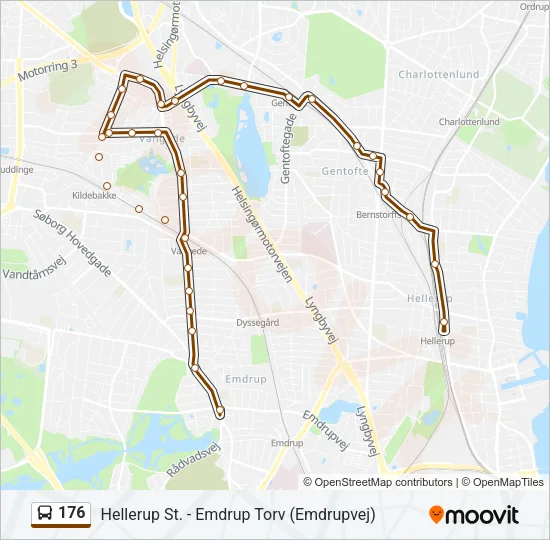 176 Bus Line Map