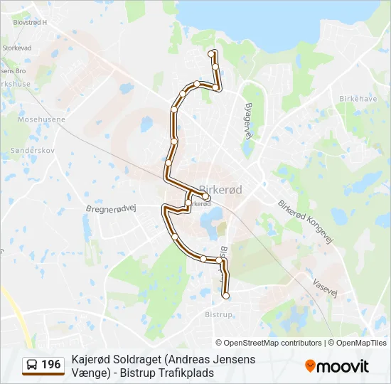 196 Bus Line Map