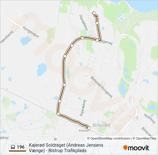 196 Bus Line Map