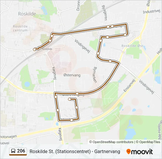 206 Bus Line Map